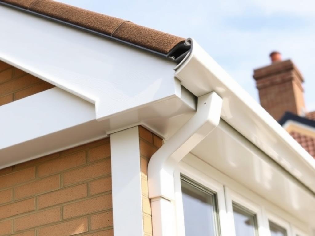 White UPVC fascias and soffits