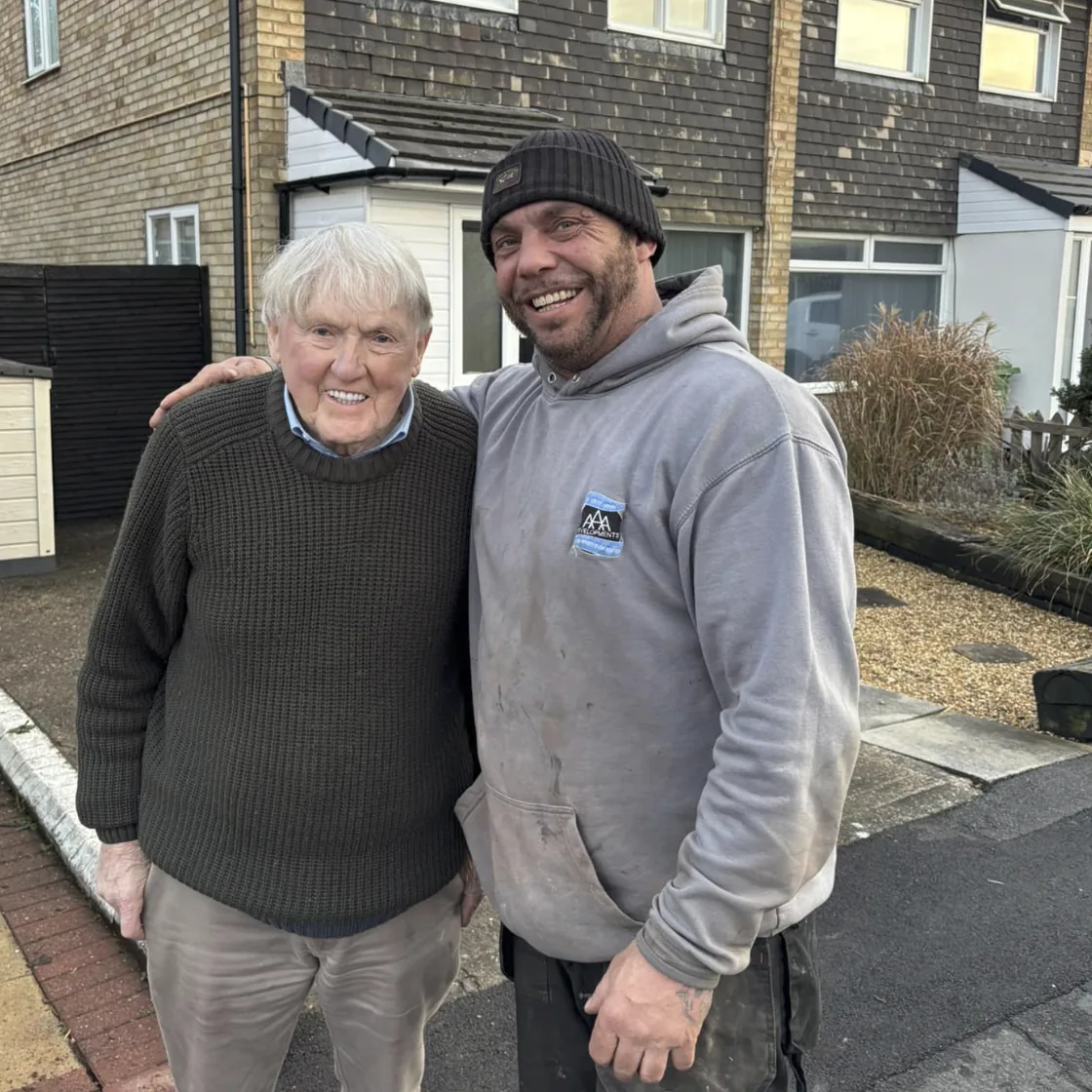 AAA team member pictured with a customer