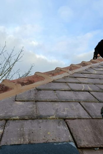 New pointed ridge tiles